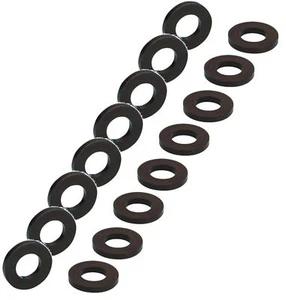 16 Stück Unterlegscheiben M6 schwarz DIN 125 Kunststoff Polyamid U-Scheiben NEU - Bild 1 von 2