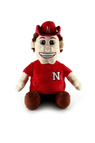 Nebraska Cornhuskers Reverse-A-Pal Plush Toy-NCAA Stuffed Mascot and Football Cover