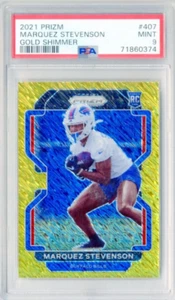 MARQUEZ STEVENSON 2021 Panini Prizm GOLD SHIMMER #D 2/10 CARD #107 PSA MINT 9 - Picture 1 of 3