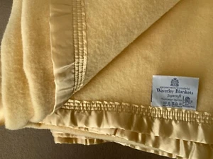 WAVERLEY WOOLLEN MILLS Q S MERINO BLANKET - Picture 1 of 2