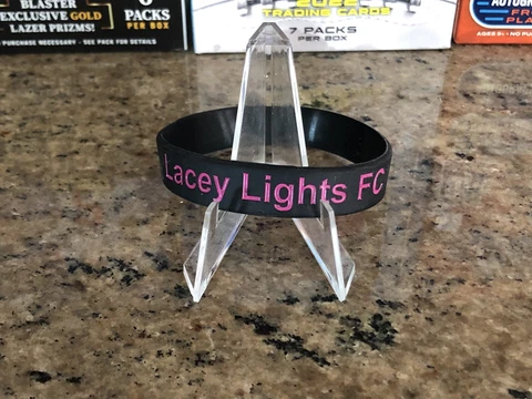 Lacey Lights FC Soccer Futbol Silicone Wristband Bracelet Lower League Soccer Cover