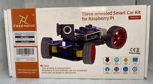 Freenove Three-Wheeled Smart Car Kit, Raspberry Pi DIY Project (NEW-OPEN BOX) - Photo 1/10