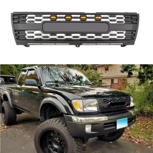 LED Lights Front Bumper Air Grille Honeycomb Fit For Toyota Tacoma 1997-2000 - Picture 1 of 6