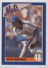 1990 Kahn's New York Mets Julio Machado #48 Rookie RC
