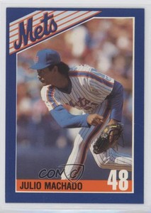 1990 Kahn's New York Mets Julio Machado #48 Rookie RC