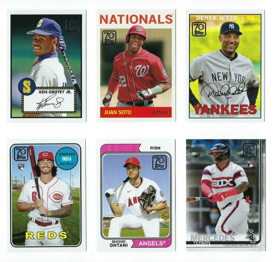 70 Years of Topps Insert 2021 Topps Update Series Complete Your Set You Pick U - Image 1 of 1