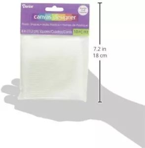 10pc Plastic Canvas Needlecraft Supplies 4in Squares (1 pack) - Picture 1 of 2