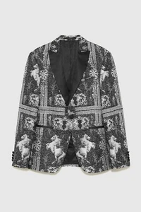New Zara Tuxedo Blazer Dinner Jacket US36 suit shirt dress shoes tie vest coat - Picture 1 of 7