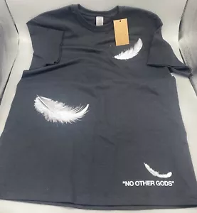 T-shirt piuma SUPERBORATA "NO OTHER GODS" NERA media ESAURITA RARA - Foto 1 di 4