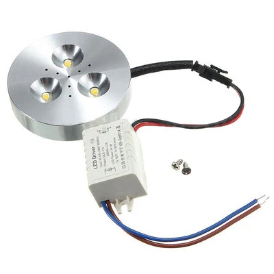Kit de iluminación LED debajo del gabinete de cocina de 3W 1/10/20 piezas bombilla lámpara disco AC85-265V    Foto 1 de 4