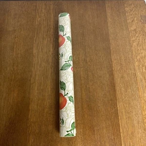 vintage Shelf Liner adhesive covering pears cherries 18”X 24’ Made USA New - Picture 1 of 5