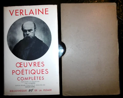 LA PLEAIDE-VERLAINE-OEUVRES POETIQUES COMPLETES-1965-AVEC CHEMISE-RODOÏD & ETUI - Photo 1/4