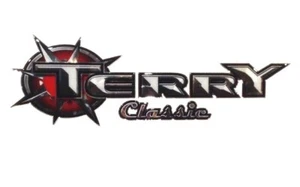 Casa rodante Heartland 2018 ""terry classic"" logotipo cc calcomanía 10""x31"" emblema negro cromado - Imagen 1 de 4