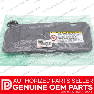 GENUINE Toyota 2001-2004 RAV4 OEM Driver Left Side Sun Visor Gray 74320-42340-B0 Foto 1 de 4