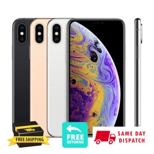 Apple iPhone XS 64/256GB Unlocked Verizon T-Mobile Gold Gray Silver Free Return - Afbeelding 1 van 7