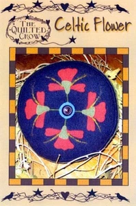 Celtic Flower - Pattern by The Quilted Crow - Wool Applique Floral Pincushion - Picture 1 of 1