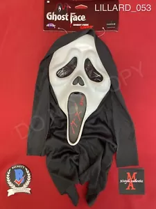 Maschera Ghostface firmata Matthew Lillard Scream autografata Beckett COA - Foto 1 di 8