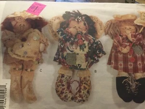 Butterick Pattern 3176 Three Dolls - Picture 1 of 2