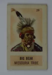 Big Bear Missouria Tribe #29 1949 Topps X-Ray Round Up Card #826-5 - Picture 1 of 5