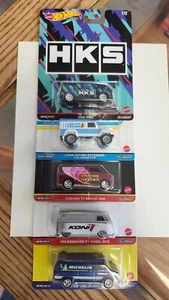 Juego de 5 Hot Wheels Premium 2021 con furgoneta MBK y furgoneta con panel GMC con RR - Imagen 1 de 14