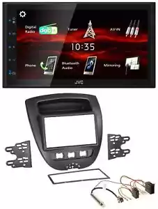 JVC USB Bluetooth MP3 DAB 2DIN Autoradio für Peugeot 107 Citroen C1 Toyota Aygo - Bild 1 von 8