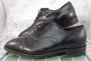 Johnston & Murphy Captoe Crown Aristocraft 24-4971 Black Leather 11 D USA CC190 - Bild 1 von 12