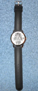 STAR WARS LUCASFILM DARTH VADER STAINLESS STEEL WRIST WATCH W/ RUBBER BAND NICE - Picture 1 of 7