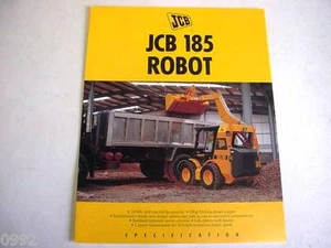 JCB 185 Robot Skid Steer Loader 6 Pages, 1995 Brochure - Picture 1 of 1