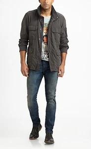 NEW DIESEL MEN'S MILITARY FIELD POCKETS DESIGN RUG FIT JAGARTO JACKET HOODIE - Picture 1 of 5