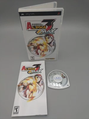 Street Fighter Alpha 3 MAX (Sony PSP, 2006) Complete Like New Condition  - Image 1 of 2