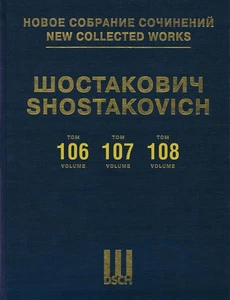 New Collected Works Dmitri Shostakovich Vol 106 107 108 Cello Violin Viola Score - Picture 1 of 1