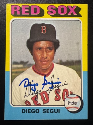 1975 Topps DIEGO SEGUI Autographed Baseball Card #232 RED SOX - Image 1 of 2