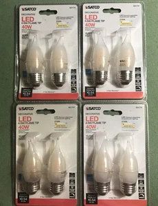 8-Satco S21731 Light Bulb, Frost,dimmable,350 Lumen,Standard Base, 2700K - Picture 1 of 3