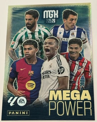 Lamine Yamal  Kylian Mbappe 2025-26 Panini MGK La Liga Mega Power - Image 1 of 2