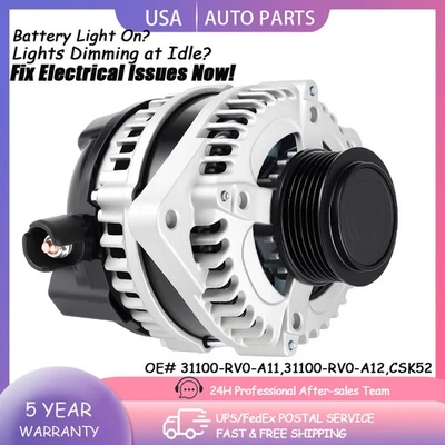 New Alternator For 2014-2017 Honda Odyssey 3.5L 130Amp 11775N 11775 Foto 1 de 4