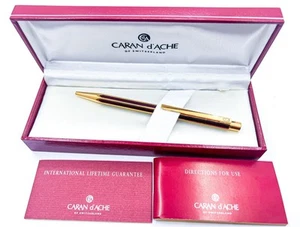 Caran d'Ache Dache SECHSECKIGER chinesischer Lack dunkelrot burgund... - Bild 1 von 8