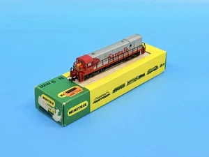 MINITRIX 'N' GAUGE 'SANTA FE' #576 DIESEL LOCOMOTIVE RED/SILVER LIVERY BOXED ! - Picture 1 of 5