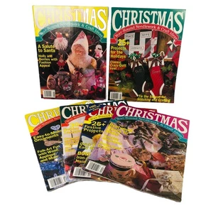 6 lot Christmas Year-Round Needlework & Craft Ideas Magazine 1993-4 VTG - Picture 1 of 11