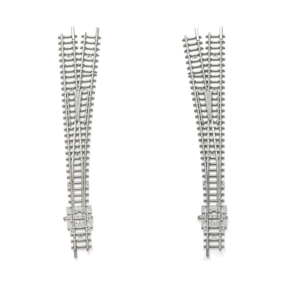 Train Model Turnout N Scale Layout Accessory Sturdy Metal 19cmx1.65cm 1/160 - Image 1 of 1