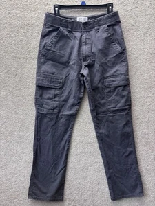 Wrangler ATG Cargo Pants Men's 30x32 Grey Chino All Terrain Gear Hike Camp Fish - Foto 1 di 8
