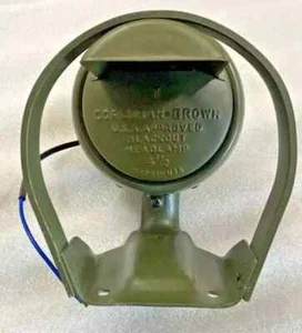 Fits WILLYS FORDJEEP DRIVE 41-45 MB FORD GPW 4.5-F Marked HEAD LAMP+BRACKET UNIT - Picture 1 of 8