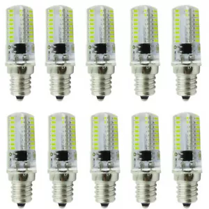 10pcs E12 Candelabra C7 LED Light 2.6W 64 3014 120V White Chandelier bulbs - Picture 1 of 5