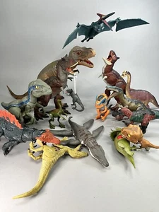 Jurassic Park Jurassic World Dinosaurs and Other Brand Toy Figures Lot 16 piece - Picture 1 of 10