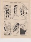 1930 Two Punch Cartoons from Facing Pages Genii Who Would Shine in any Sphere
