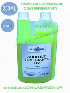 TRACCIANTE 250ml CONDIZIONATORE CLIMATIZZATORE GAS R134A R410A R407C R22 R404 - Foto 1 di 1