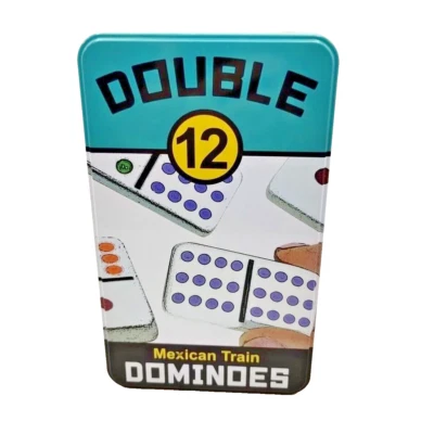 Double 12 Mexican Train Dominoes Juegos Universales - Edades 8+ | 1-8 jugadores NUEVO Foto 1 de 2