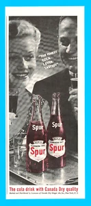 Spur Canada Dry Cola Soda IMPRESIÓN ANUNCIO refresco bebida 1942 Segunda Guerra Mundial - Imagen 1 de 3