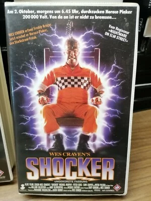 VHS RARITÄT: WES CRAVEN:  SHOCKER (1989)  UNCUT - Bild 1 von 2
