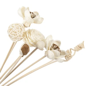 8 piezas difusor artificial de flores palos de caña de ratán decoración de fragancia para el hogar baño - Imagen 1 de 7