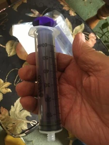 3 ENFit Spritzen, unsteril, klar, 60 ml #NON66060 - neuer offener Beutel - nur 3 - Bild 1 von 5